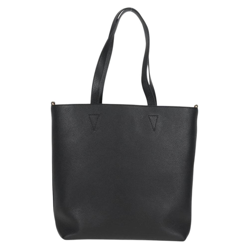 Versace Leather Tote Bag Black